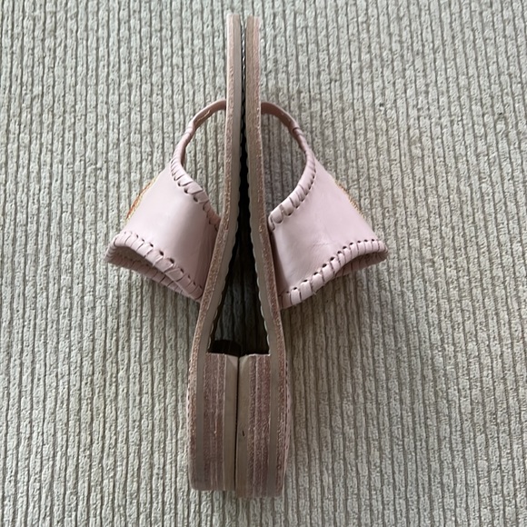 Jack Rogers Blush and embroidered Butterfly slip on sandals - Size 6 - Picture 8 of 12
